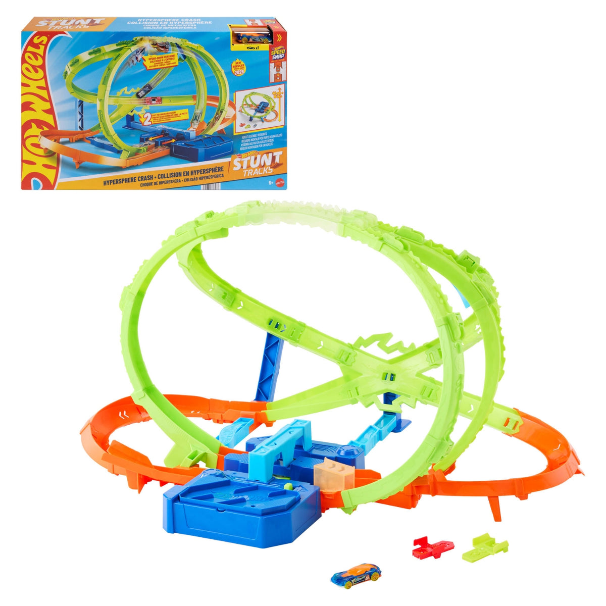 Mattel Circuit Hot Wheels Piste Crash Hypersphère