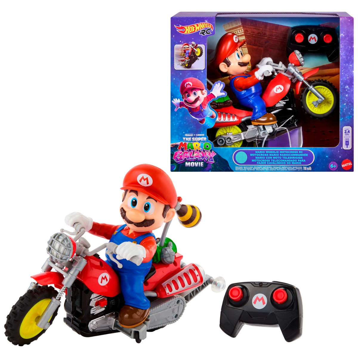 Mattel Motocross Mario Kart Télécommandée de Hot Wheels