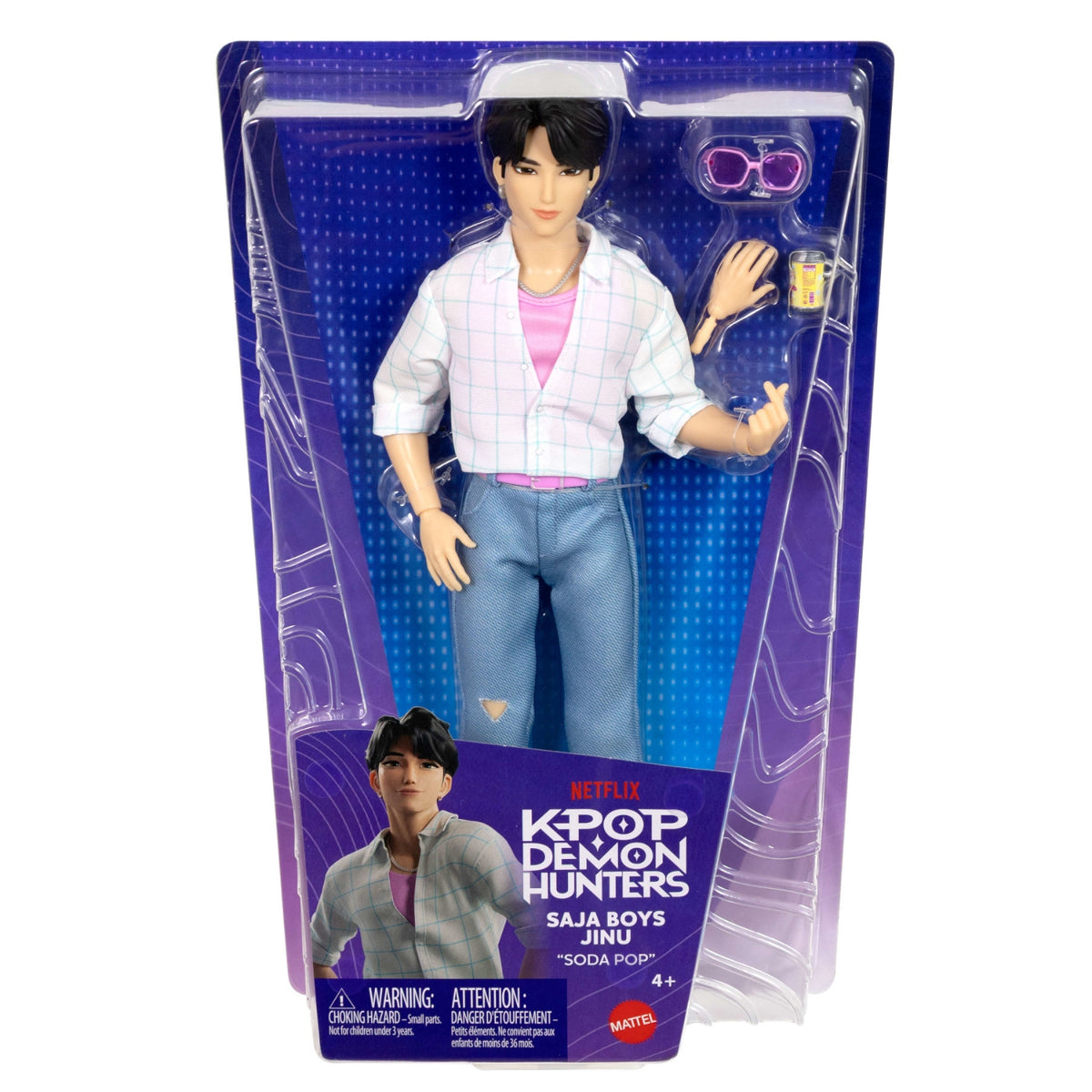 Mattel Poupée Kpop Demon Hunters Jinu Soda Pop de Saja Boys