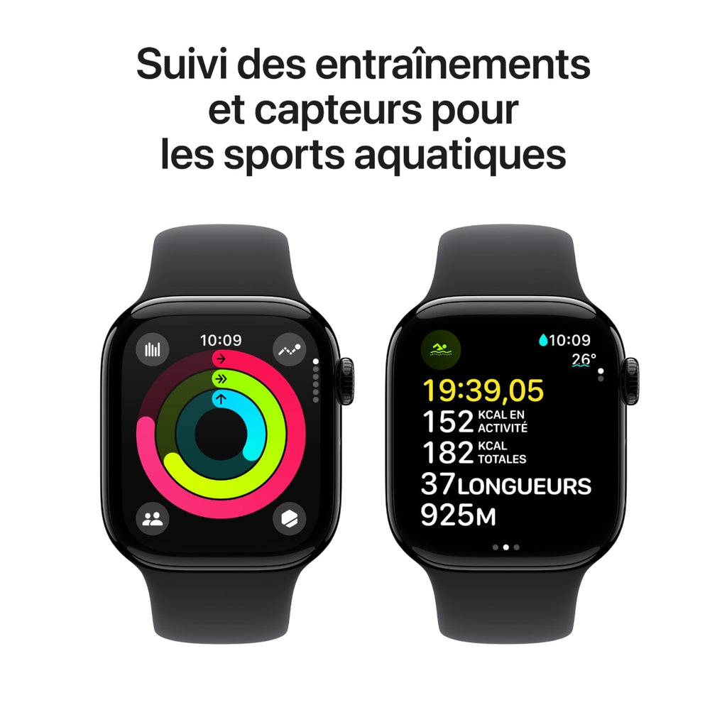 Apple Watch Series 10 GPS 42 mm noir (MWWE3QF/A)