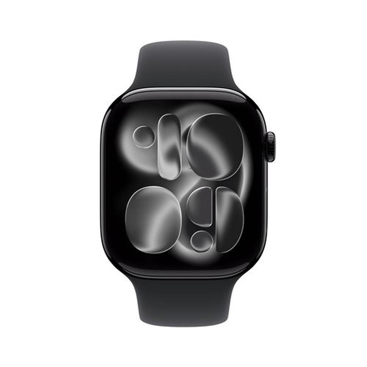 Apple Watch Series 11 GPS 46 mm - Boîtier alu noir / Bracelet Sport noir S/M (MEUW4ZR/A)