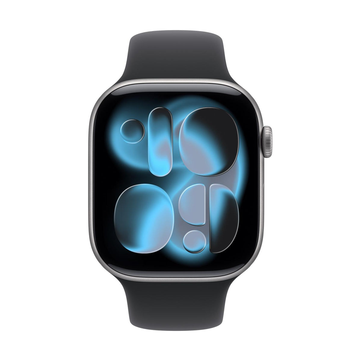 Apple Watch Series 11 GPS 46 mm boîtier noir / bracelet sport noir M/L (MEV44ZR/A)