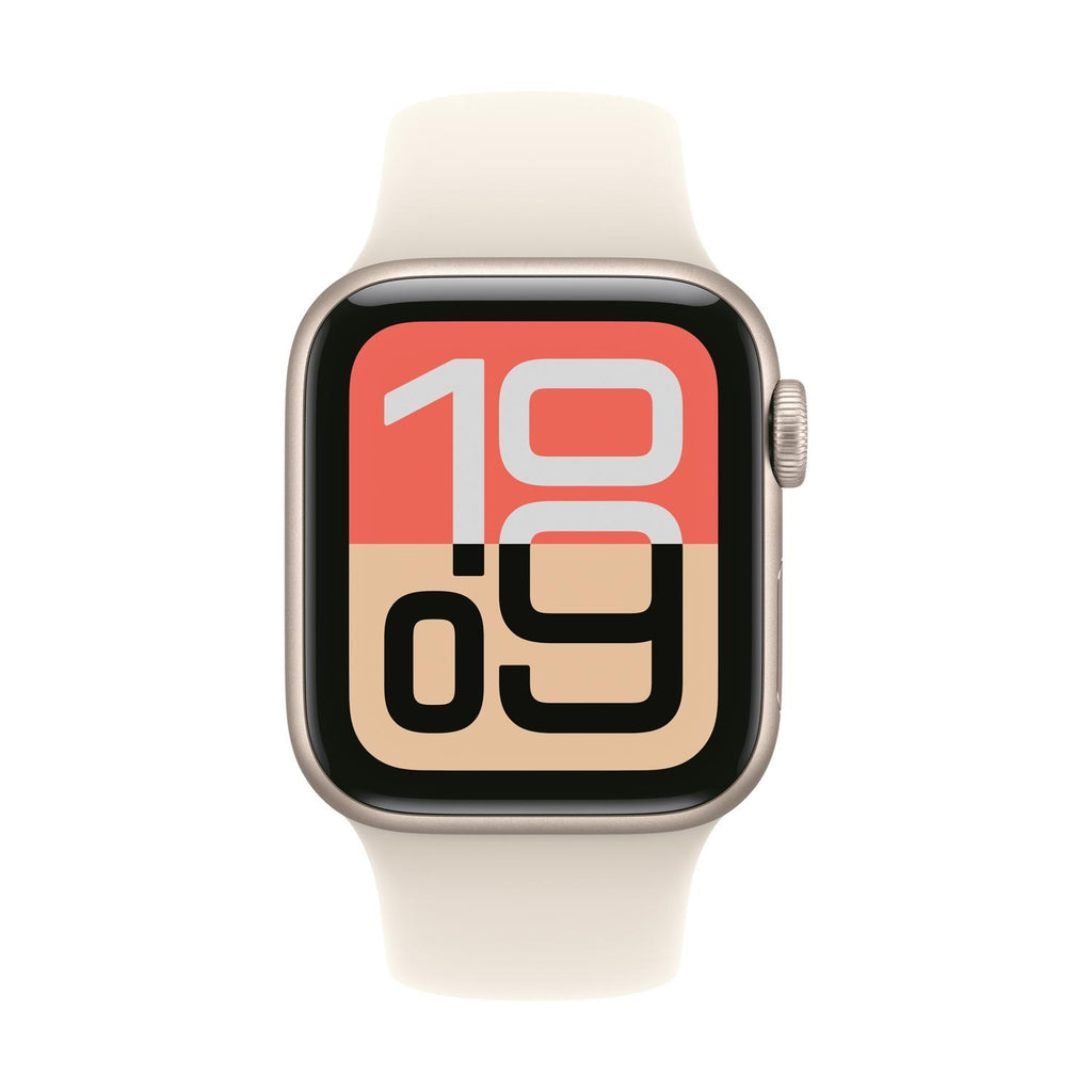 Apple Watch SE 3 GPS 40 mm boîtier blanc / bracelet sport blanc S/M (MEH34ZR/A)