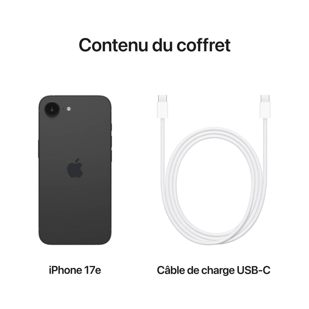 Apple iPhone 17e 256 Go Noir (MHRV4F/A)