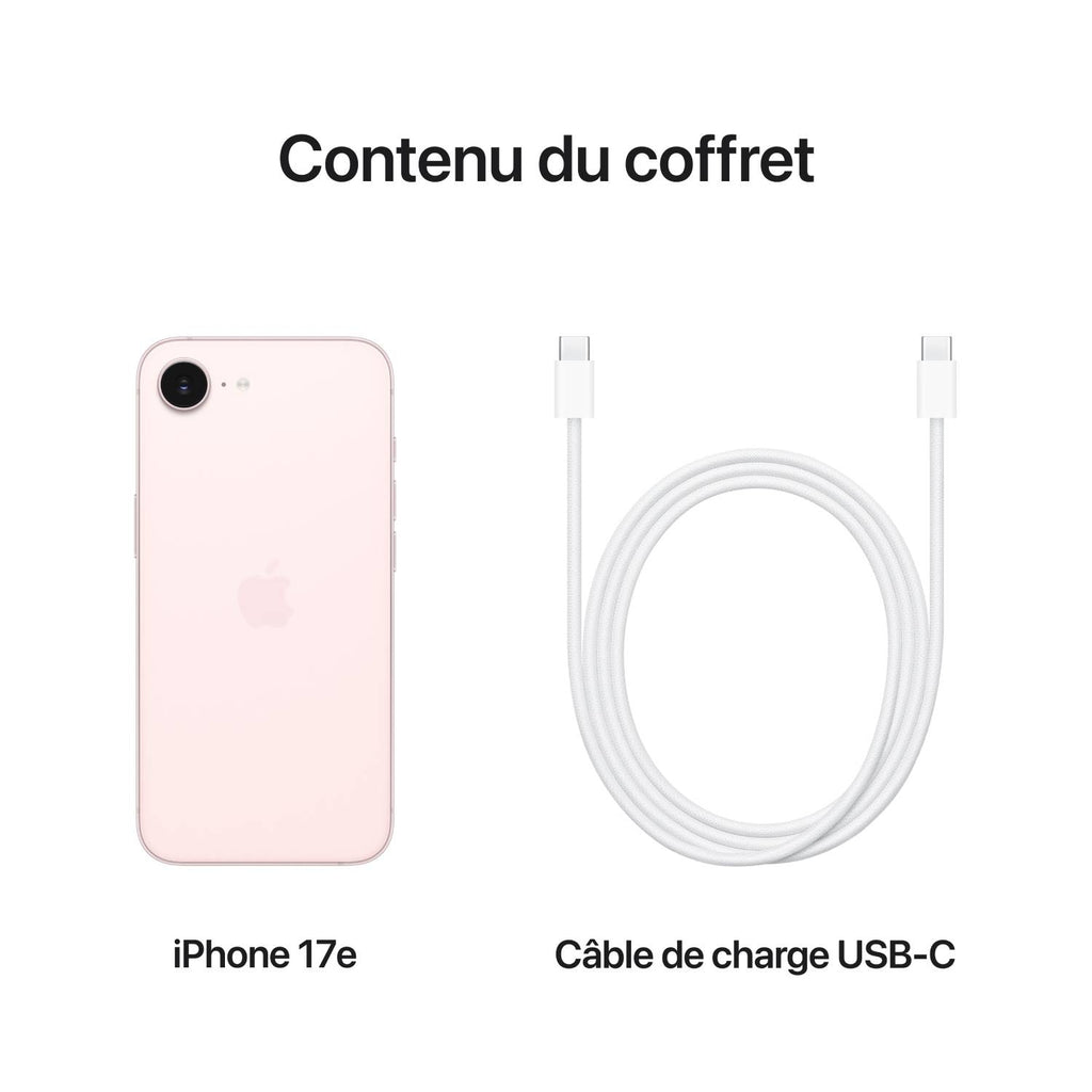 Apple iPhone 17e 256 Go Rose pastel (MHRX4F/A)