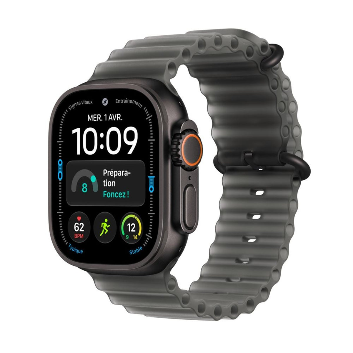 Apple Watch Ultra 4 GPS + Cellular 49 mm Boîtier titane noir (MJAY4QF/A)