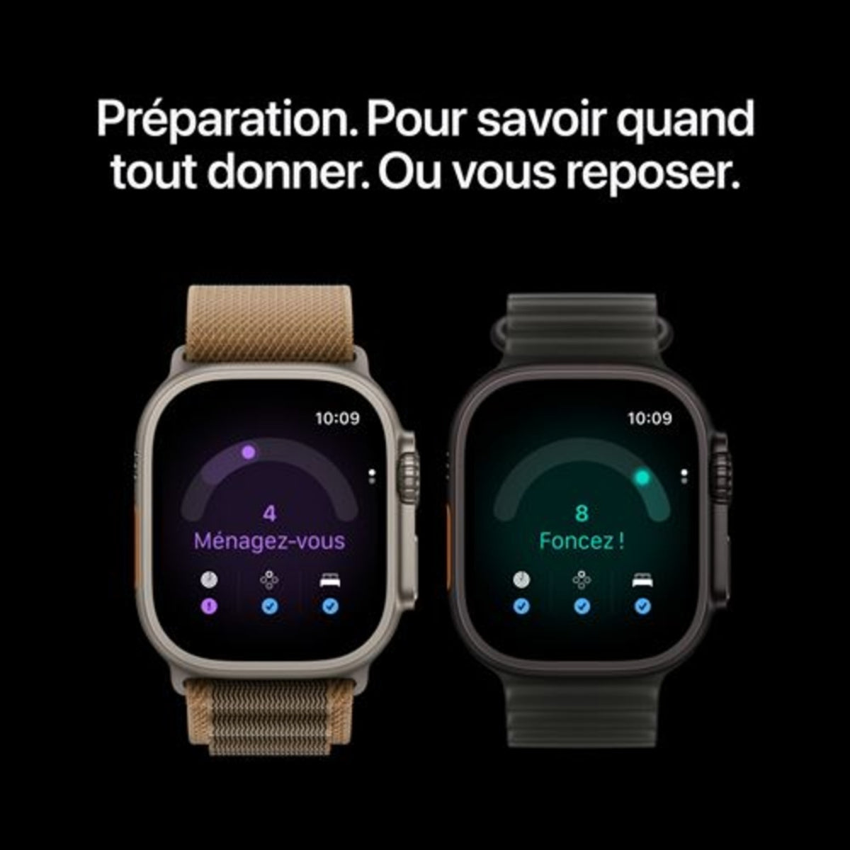 Apple Watch Ultra 4 GPS + Cellular 49 mm Boîtier titane noir (MJAY4QF/A)