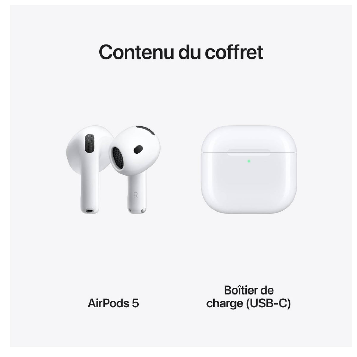 Apple Ecouteurs AirPods 5 (MKFW4ZM/A)