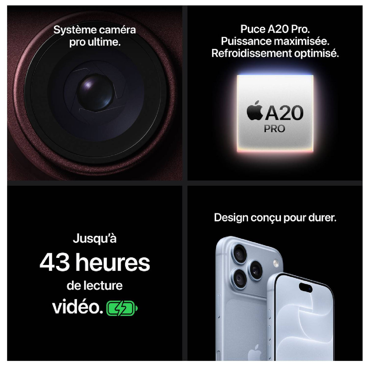 Apple iPhone 18 Pro Max 512 Go Glacier (MJXW4F/A)