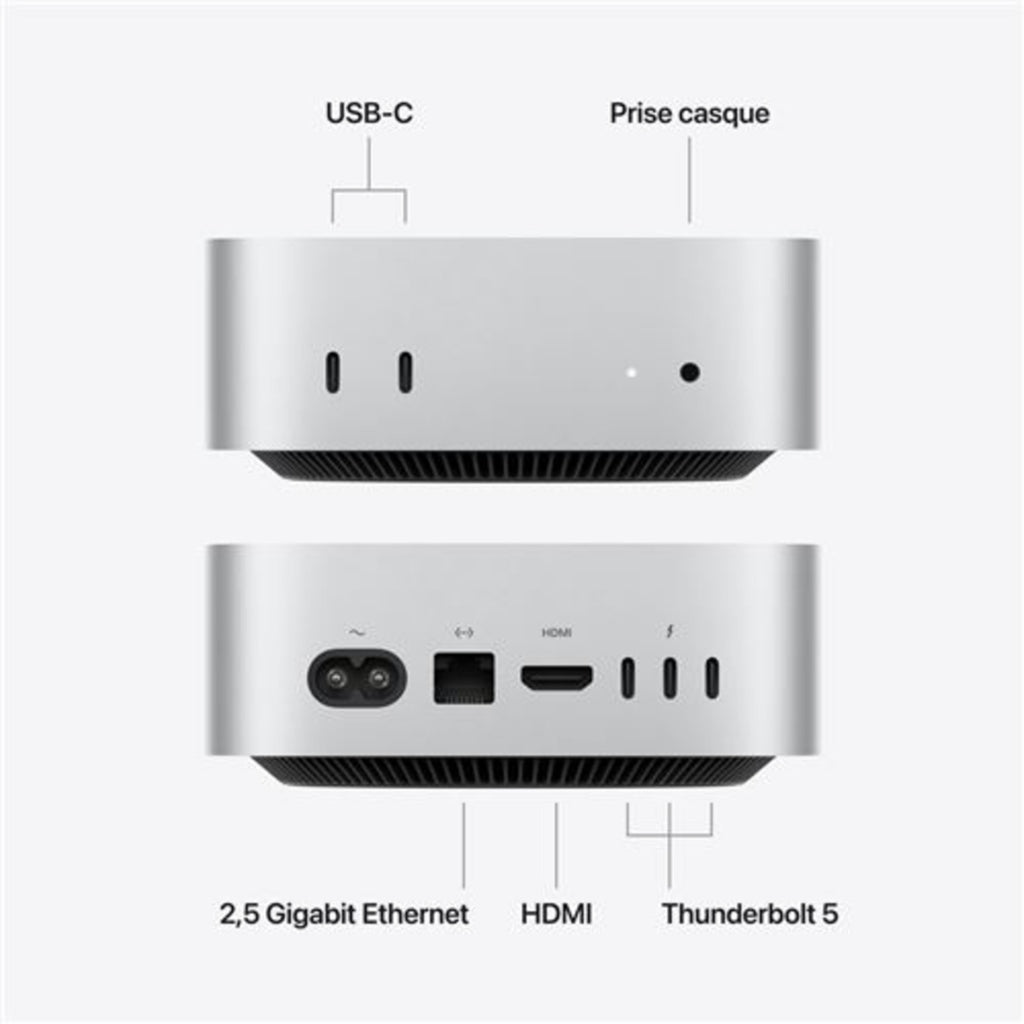 Apple Mac Mini M5 Pro 512 Go / 24 Go CPU 15 GPU 16 (MHQN4ZD/A)