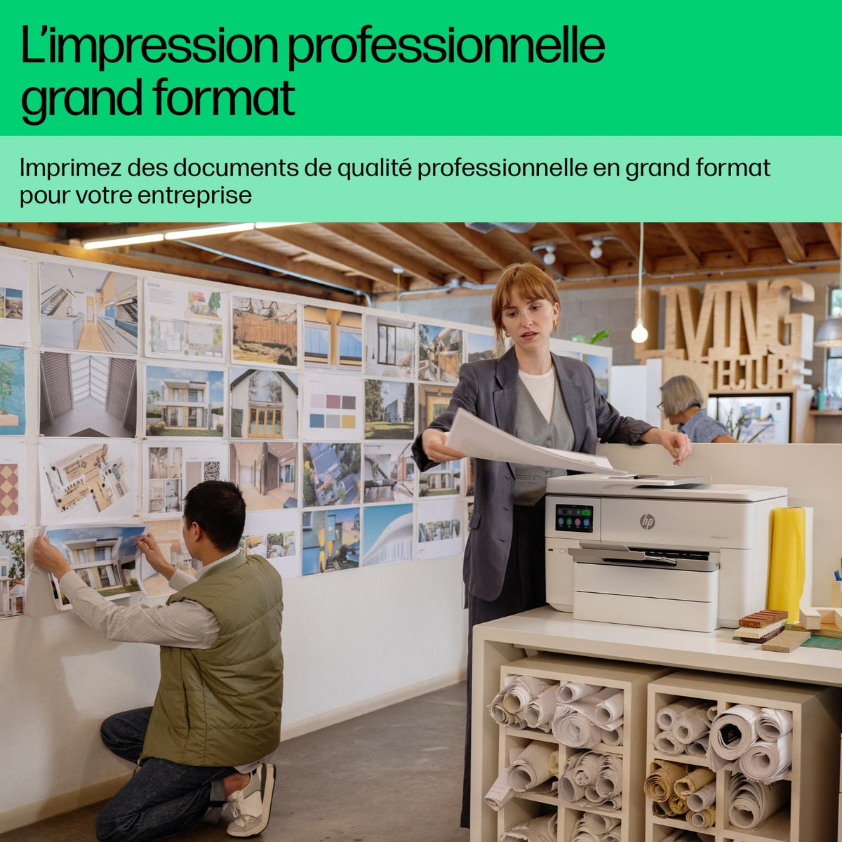 HP Imprimante multifonctions jet d'encre OfficeJet Pro 9730e