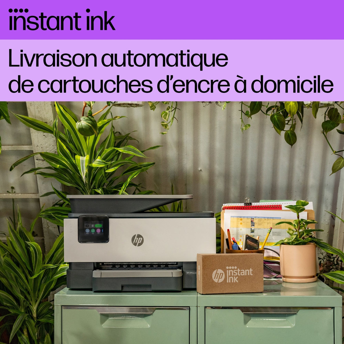 HP Imprimante multifonctions jet d'encre Instant Ink Officejet Pro 9122e
