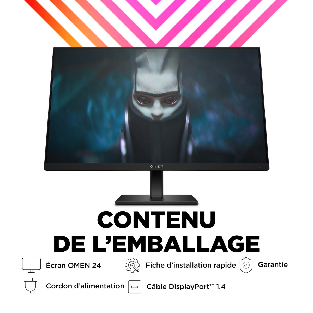 HP Ecran PC gamer 23,8'' OMEN by
