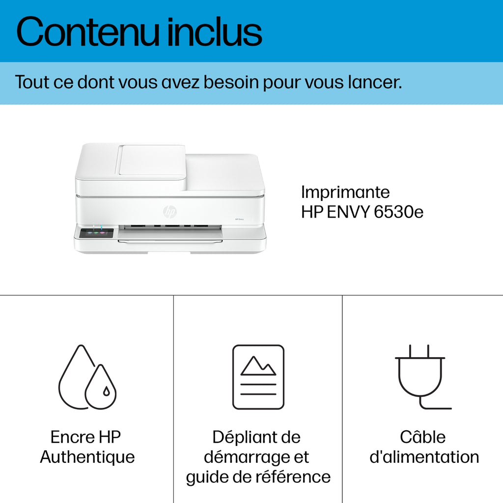 HP Imprimante multifonctions jet d'encre Instant Ink Envy 6530e