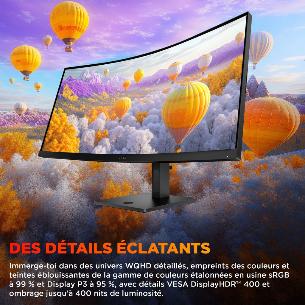 HP Ecran PC gamer incurvé 34'' OMEN 34C G2