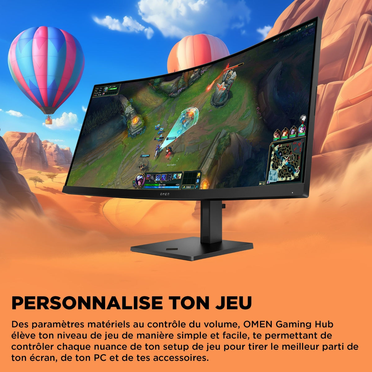 HP Ecran PC gamer incurvé 34'' OMEN 34C G2