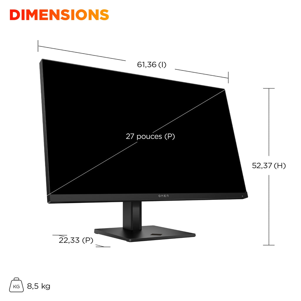 HP Ecran PC gamer 27'' Omen 27 G2