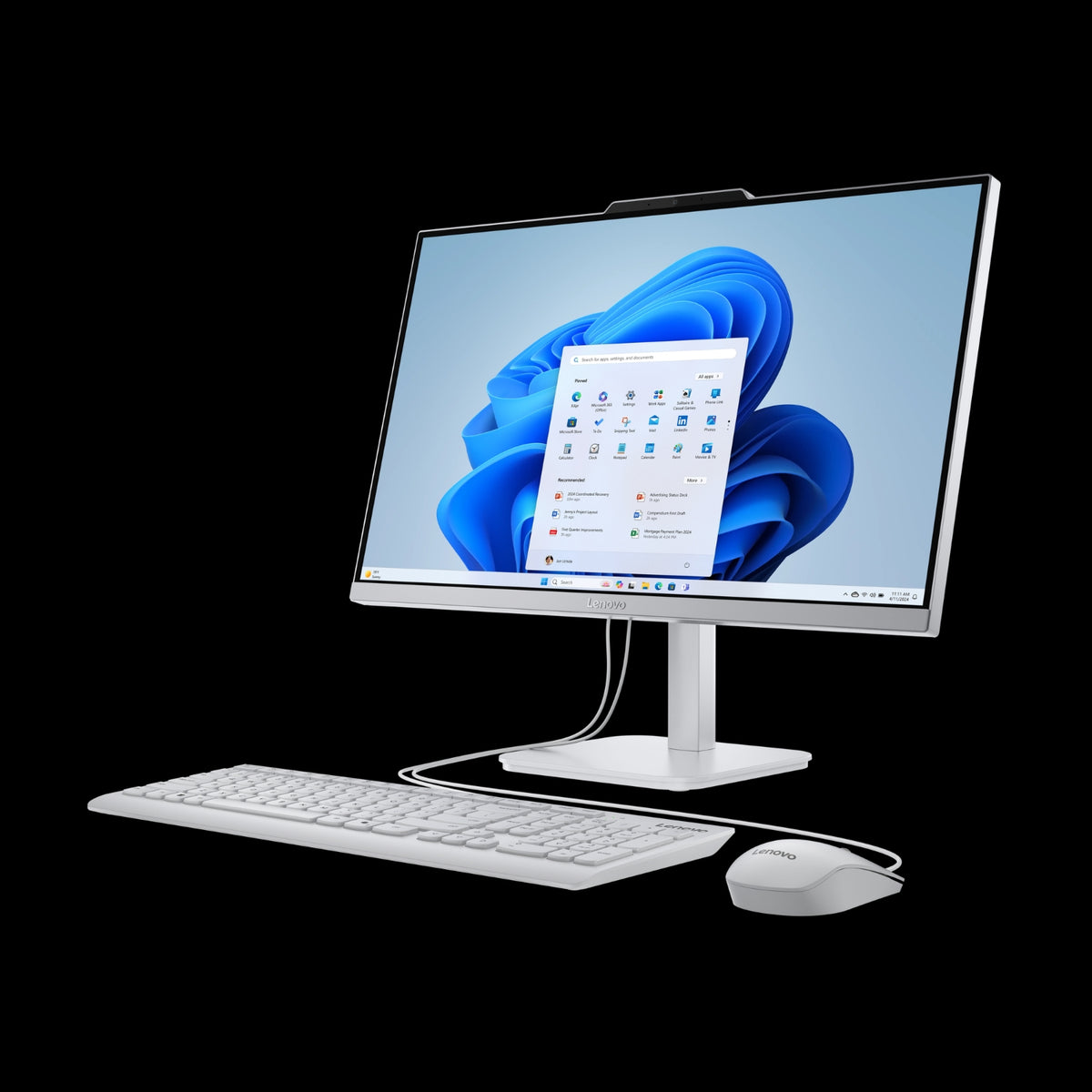 Lenovo Ordinateur tout-en-un 23,8'' N100 IdeaCentre A100 F0JN0032FR