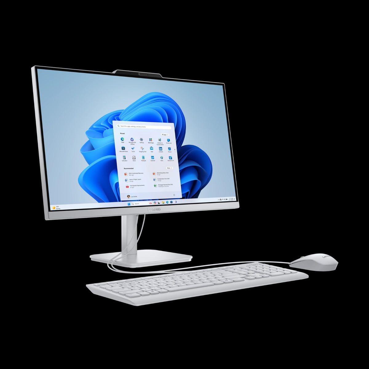 Lenovo Ordinateur tout-en-un 23,8'' N100 IdeaCentre A100 F0JN0032FR