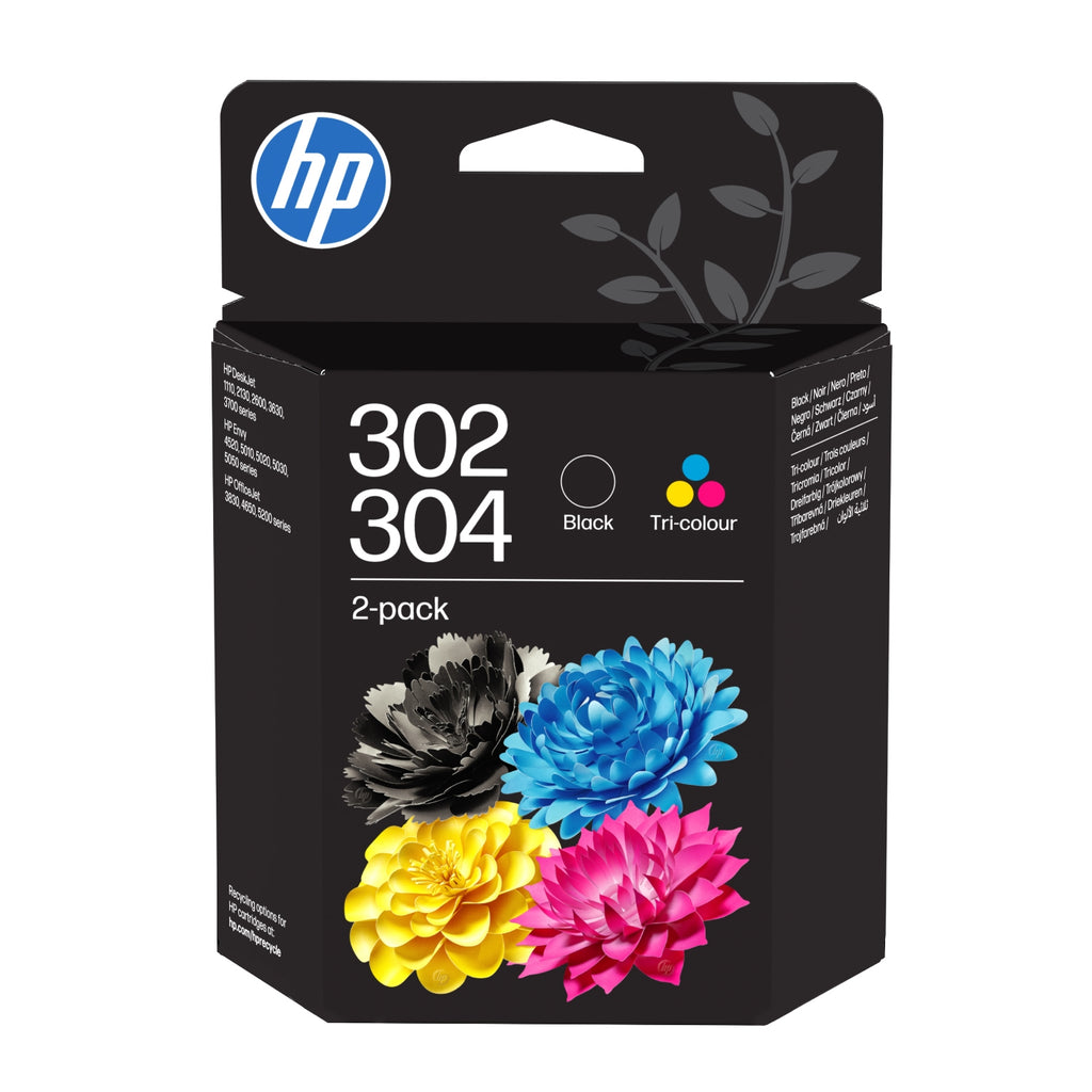 HP Pack Cartouche 302 Couleurs / 304 Noir