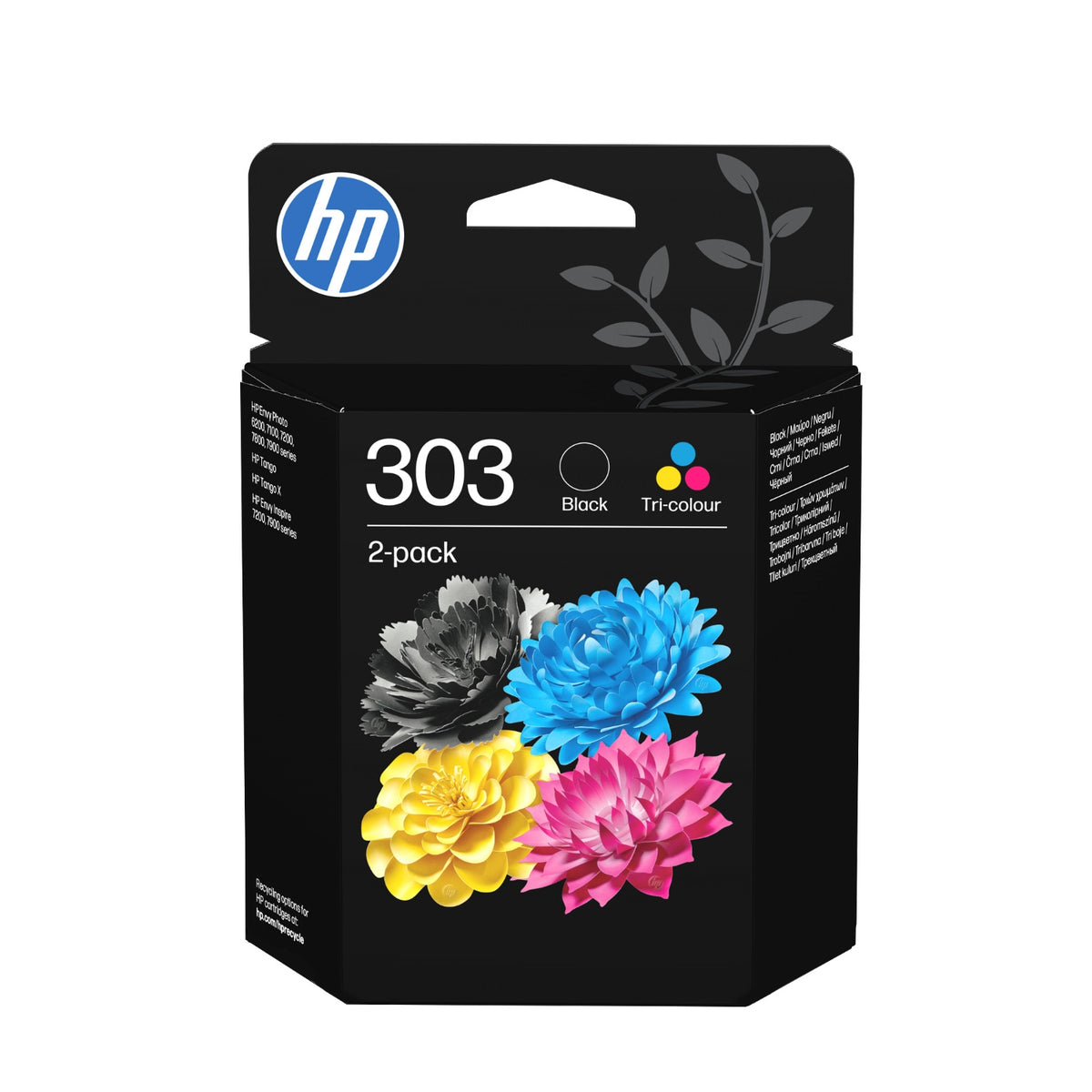 HP Pack de 2 cartouches d'encre HP 303 Noir et trois couleurs