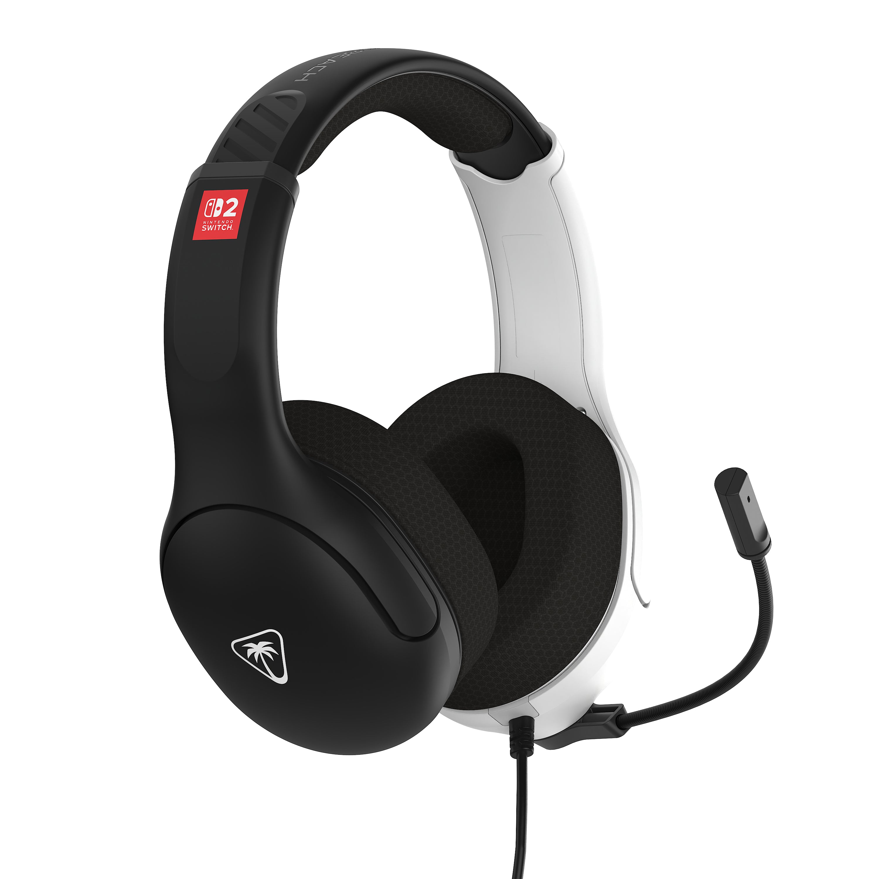 Turtle Beach Turtle Beach Airlite Fit Noir et Blanc Casque de gaming filaire sous licence officielle pour Nintendo Switch 2, Nintendo Switch, Lite - Modèle OLED
