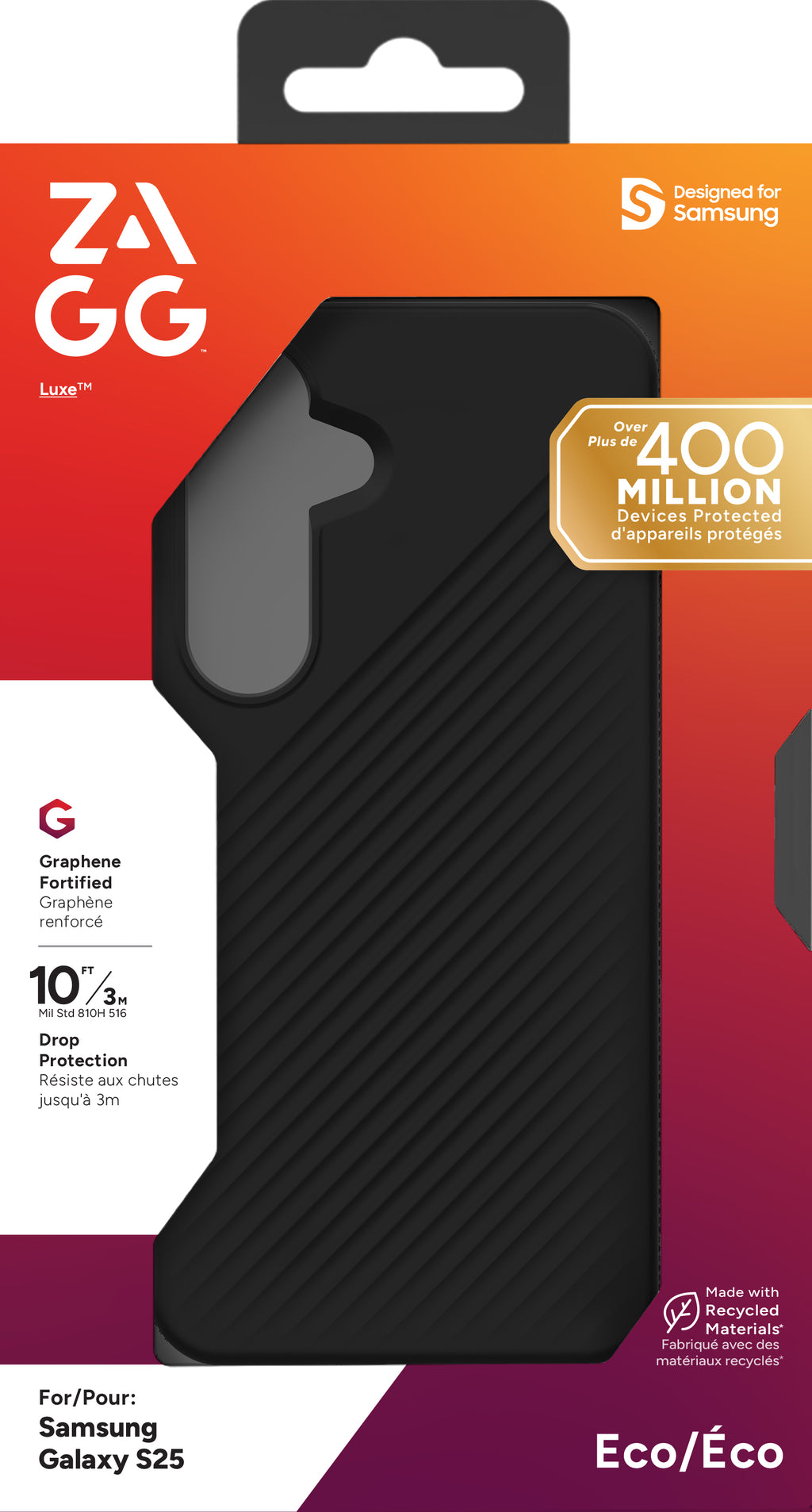 ZAGG ZAGG Luxe coque de protection pour téléphones portables 15,8 cm (6.2") Housse Noir