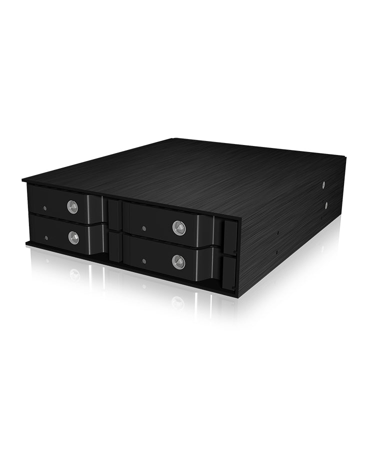 ICY BOX IB-2240SSK 13,3 cm (5.25") Plateau de stockage de disques Noir