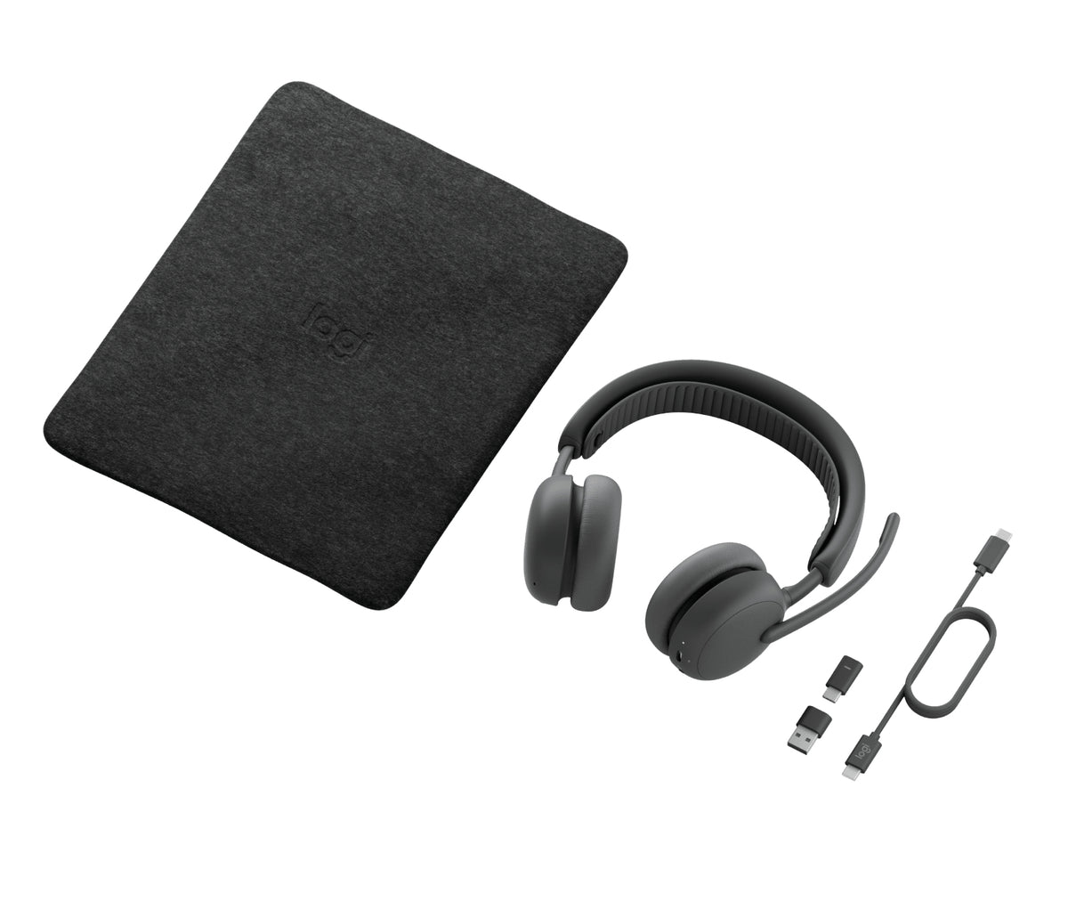 Logitech Zone Wireless 2 ES for Business, Casque Sans Fil et Filaire, Gris