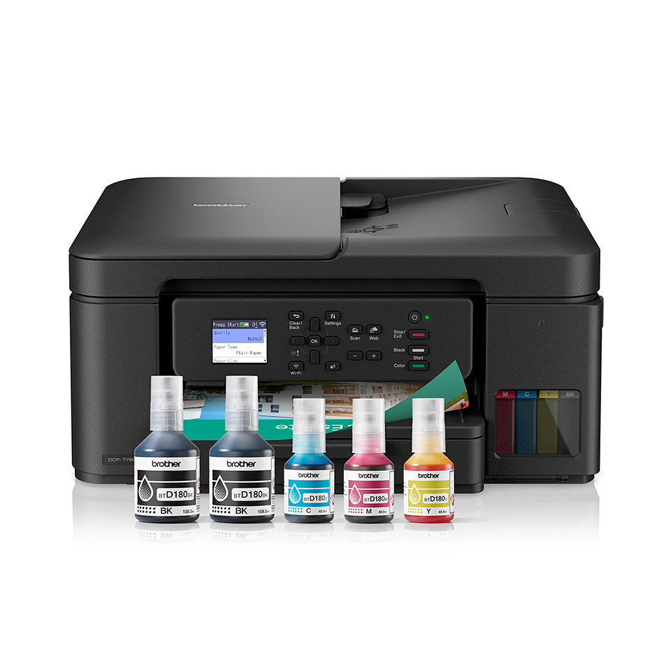 Brother DCP-T780DW Imprimante Multifonction 3-en-1 Compacte Tankbenefit à Réservoir d'Encre