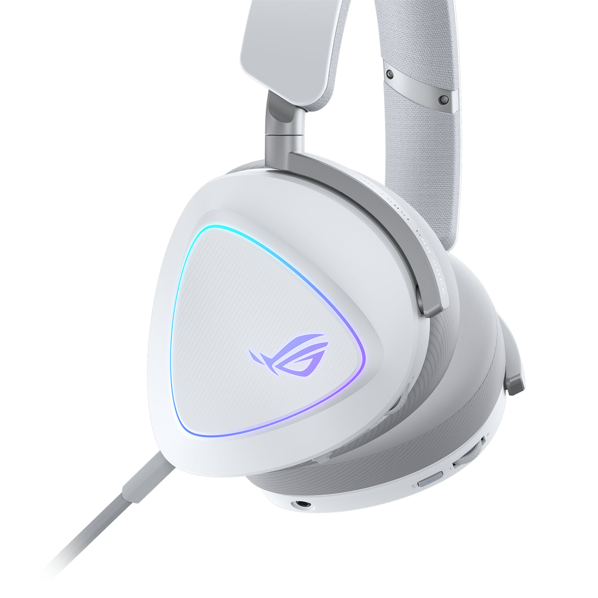 ASUS ROG Delta II Casque Gaming Filaire et Sans Fil Bluetooth USB Type-C, Blanc