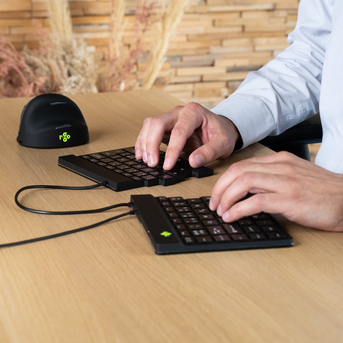 R-Go Tools Split Break v2 Clavier Ergonomique Divisé, QWERTY (US), Filaire, Noir