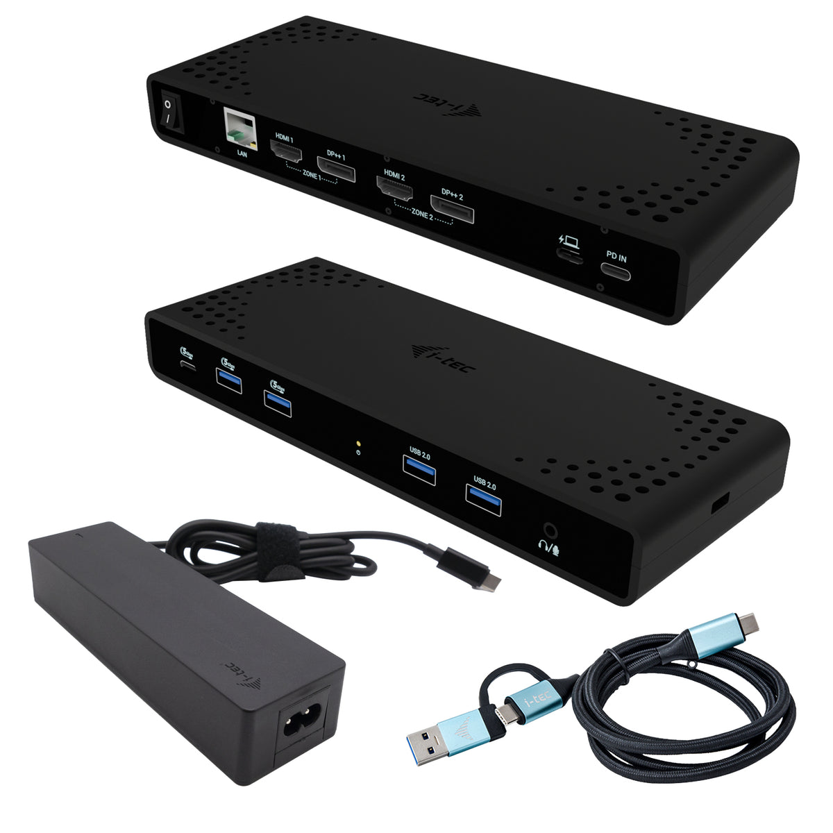 i-tec Station d'accueil Universelle Dual 4K avec Power Delivery 85W