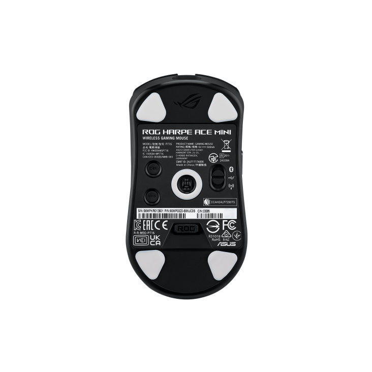 ASUS ROG Harpe Ace Mini souris Gaming Ambidextre RF Wireless + Bluetooth + USB Type-C Optique 42000 DPI