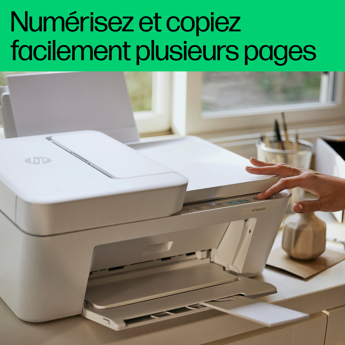 Imprimante Multifonction Sans Fil DeskJet 4220e Couleur, Copieur et Scanner avec Chargeur Automatique