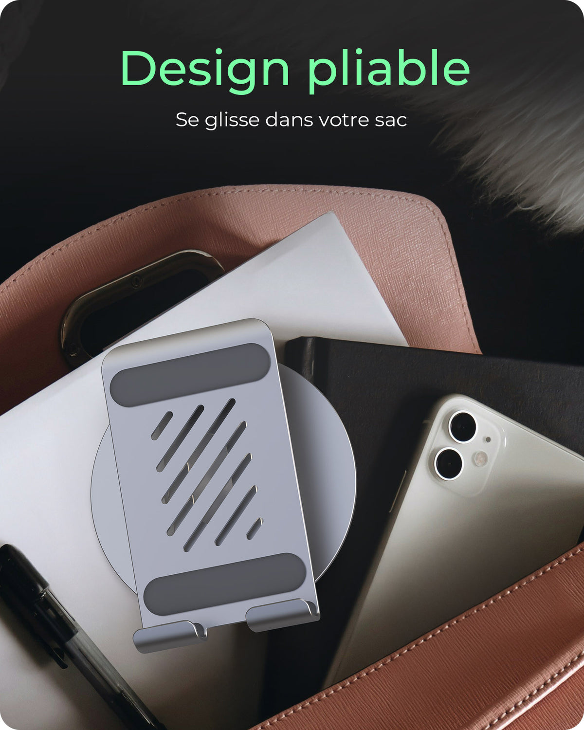 Support Passif pour Smartphone, Tablette et UMPC IB-TH201-R, Argent