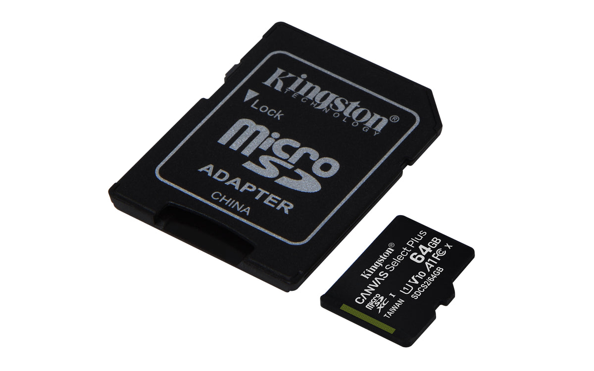 Kingston Canvas Select Plus microSDXC 64GB 100MB/s - vue 2