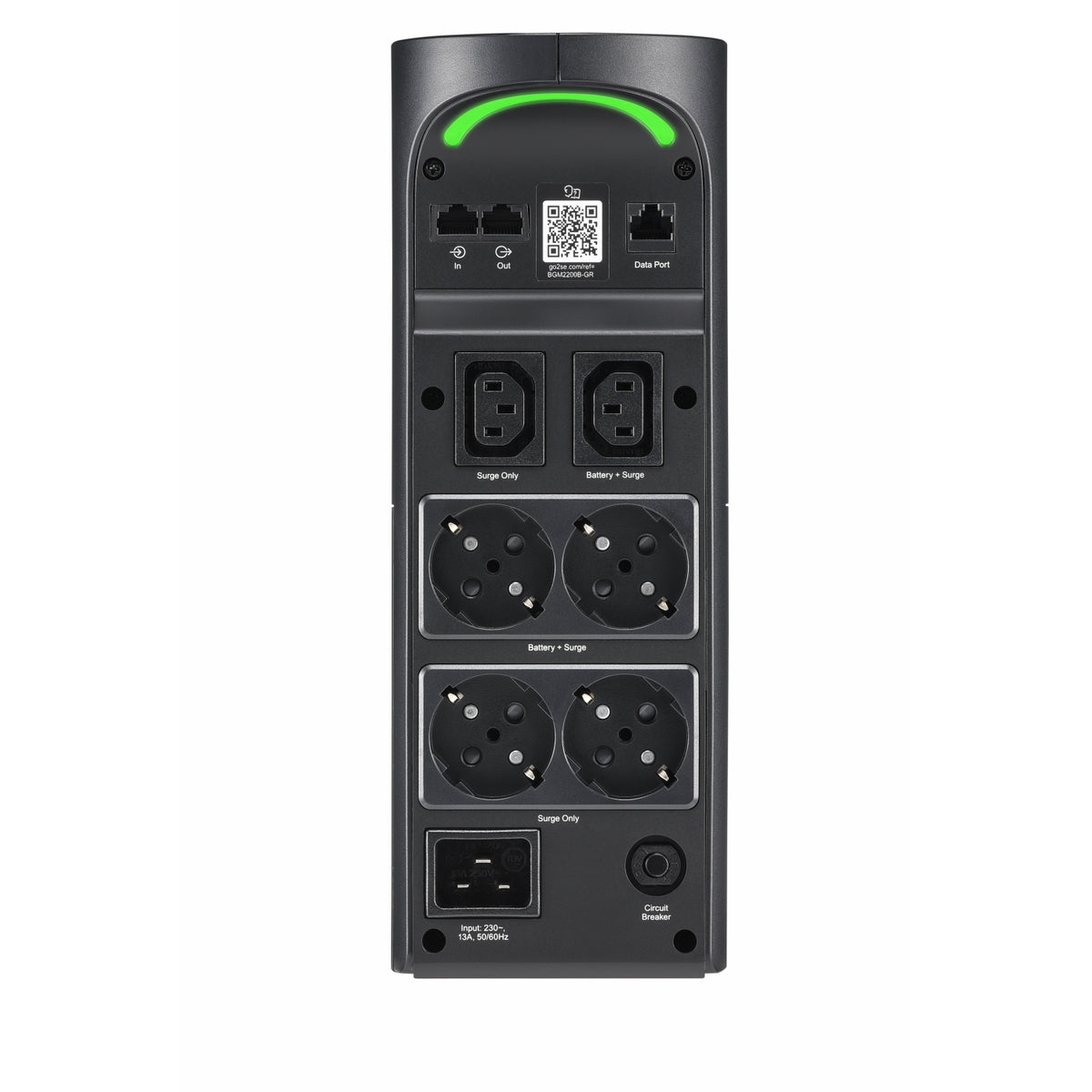 APC Back-UPS Pro BGM2200B-GR 2200VA/1320W, 4 prises Schuko, 2 prises C13, 3 ports USB