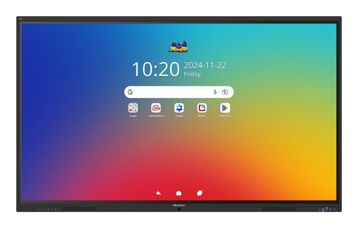 Viewsonic IFP8641 tableau blanc interactif 2,18 m (86") 3840 x 2160 pixels Écran tactile Noir HDMI