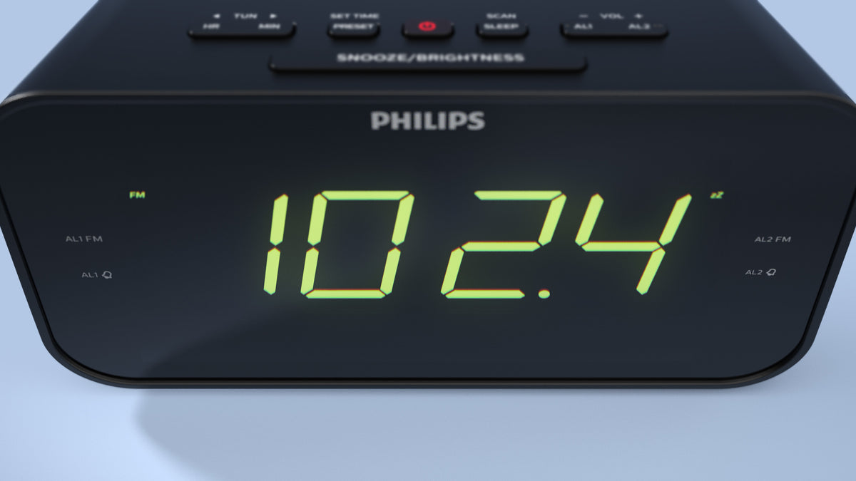 Philips TAR3306/12 réveille-matin Réveil numérique Noir