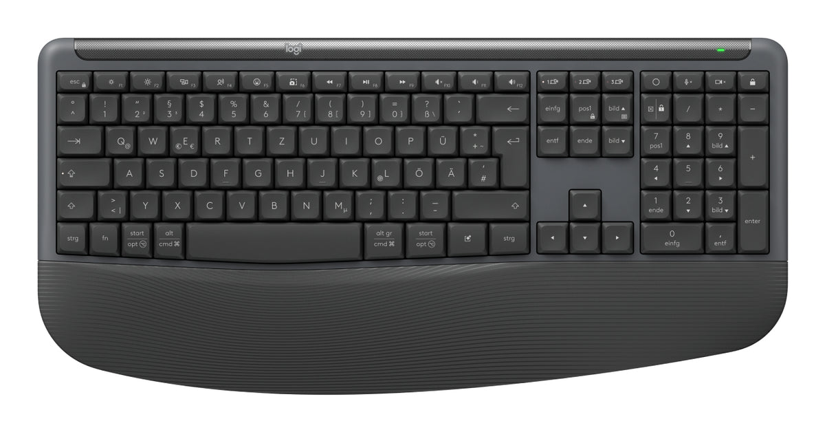 Logitech Signature Comfort Plus Combo MK880 for Business Sæt med mus og tastatur Pressestempel Trådløs Tysk