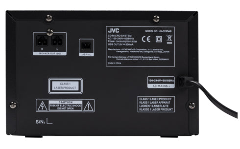 JVC UX-C25DAB Système Micro Audio Domestique, 14 W, Noir