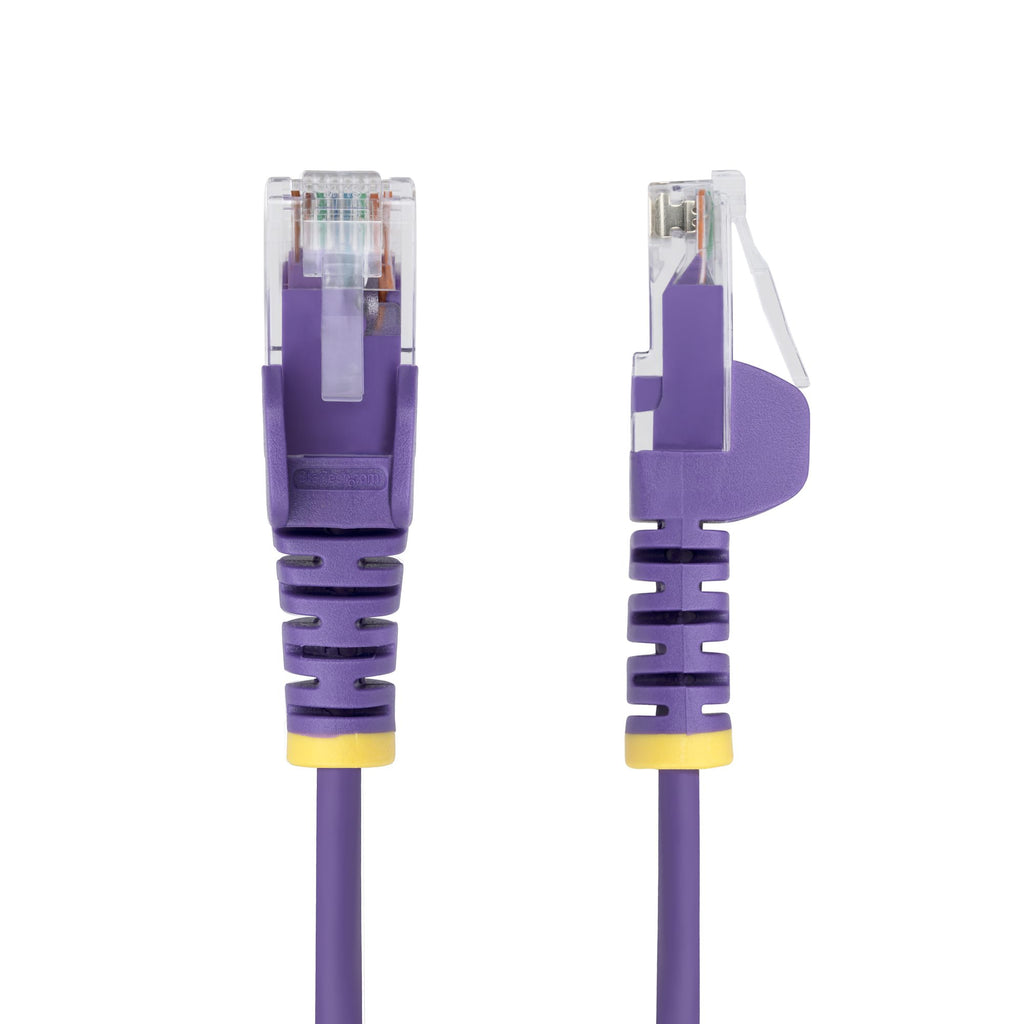 StarTech.com N6PAT25CMPLS câble de réseau Violet 0,25 m Cat6 U/UTP (UTP)