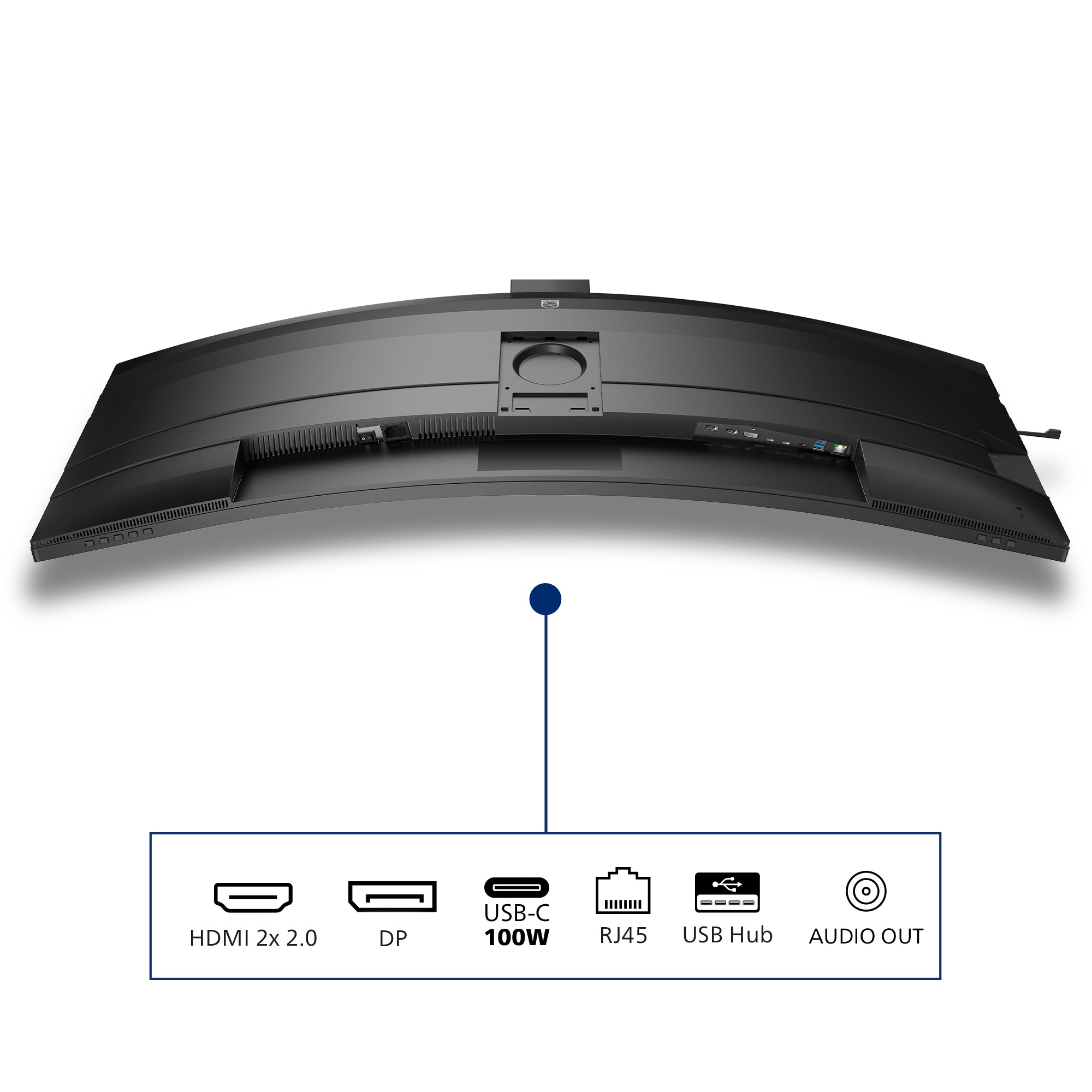 Philips 49B2U6903CH/00 écran plat de PC 124 cm (48.8") 5120 x 1440 pixels Dual QHD LCD Gris