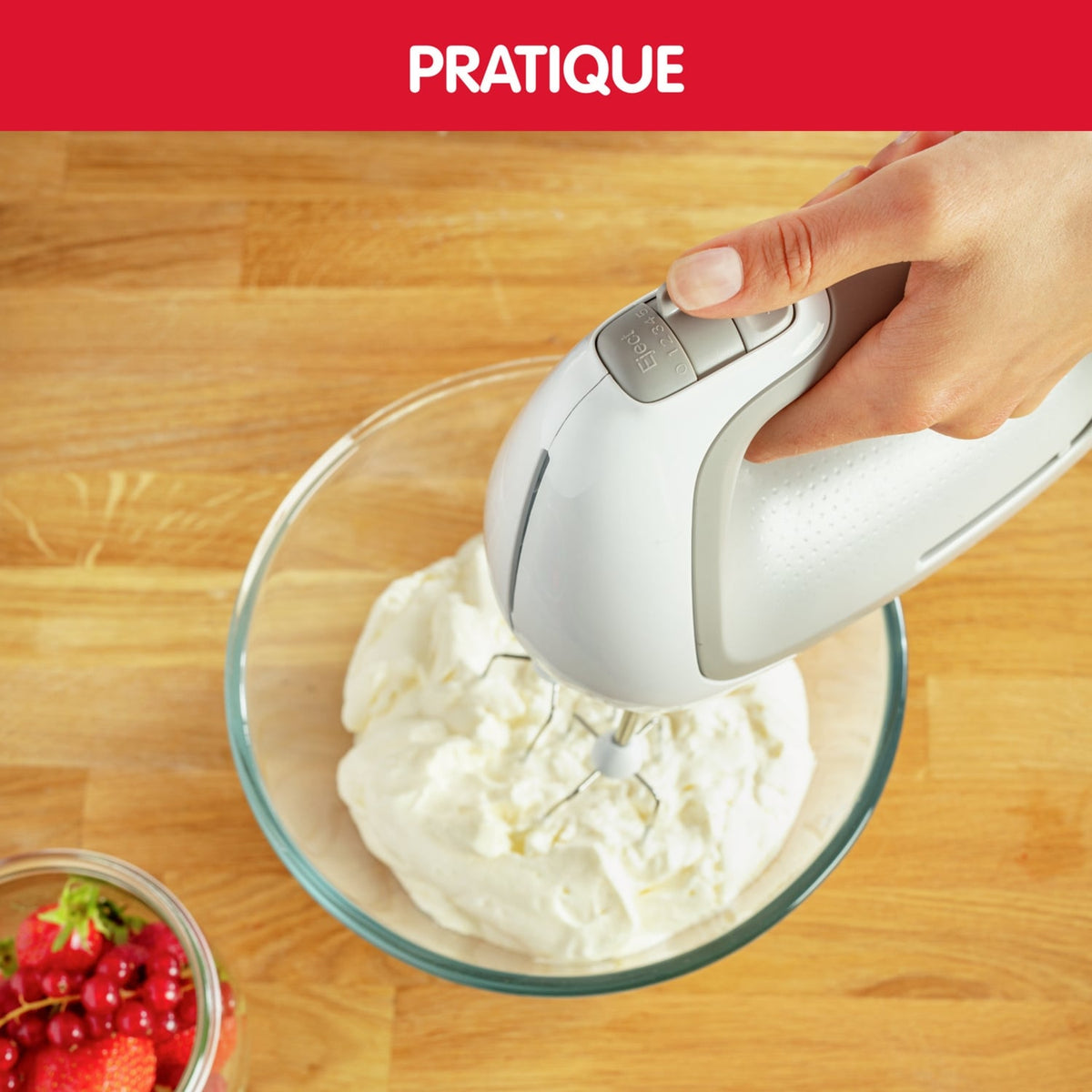 Moulinex Batteur Electrique Prep'Mix 5 Vitesses + 4 Accessoires HM450B10