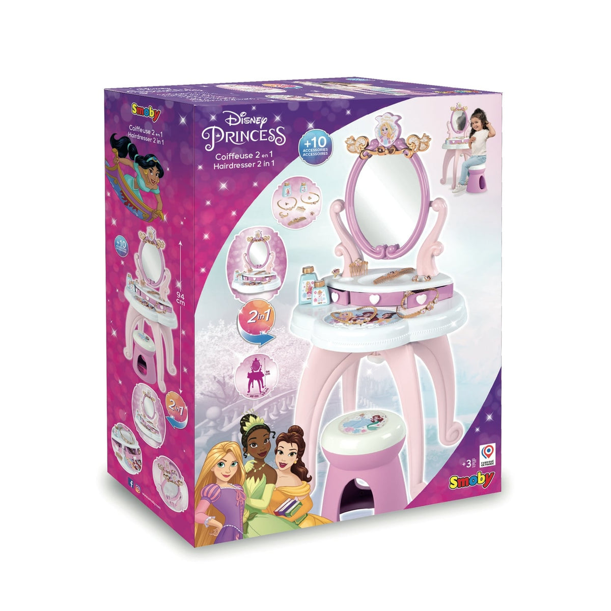 Smoby Coiffeuse 2en1 Disney Princess