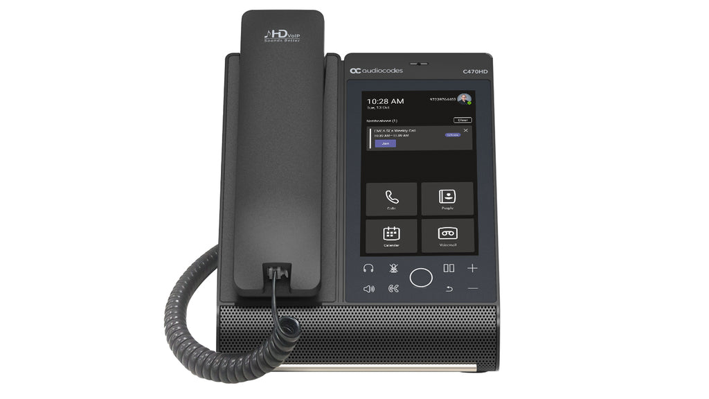 AudioCodes C470HD téléphone fixe Noir TFT
