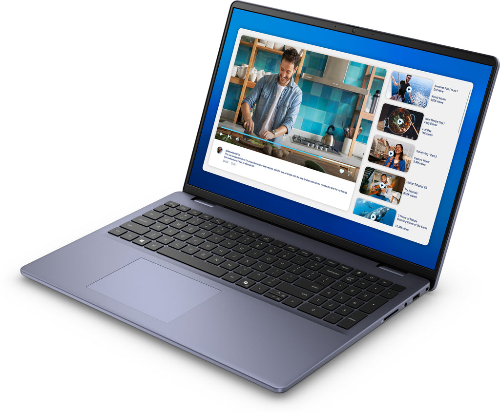 DELL DELL DC16251 Intel Core 5 120U Ordinateur portable 40,6 cm (16") Full HD+ 16 Go DDR5-SDRAM 512 Go SSD Wi-Fi 6E (802.11ax) Ubuntu Linux Qwerty Bleu