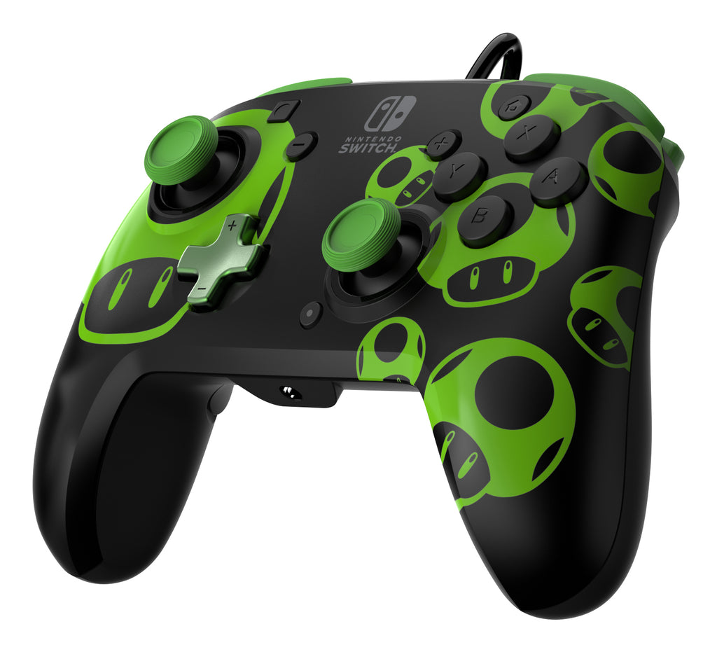 PDP Manette filaire REMATCH: 1-Up Glow in the Dark