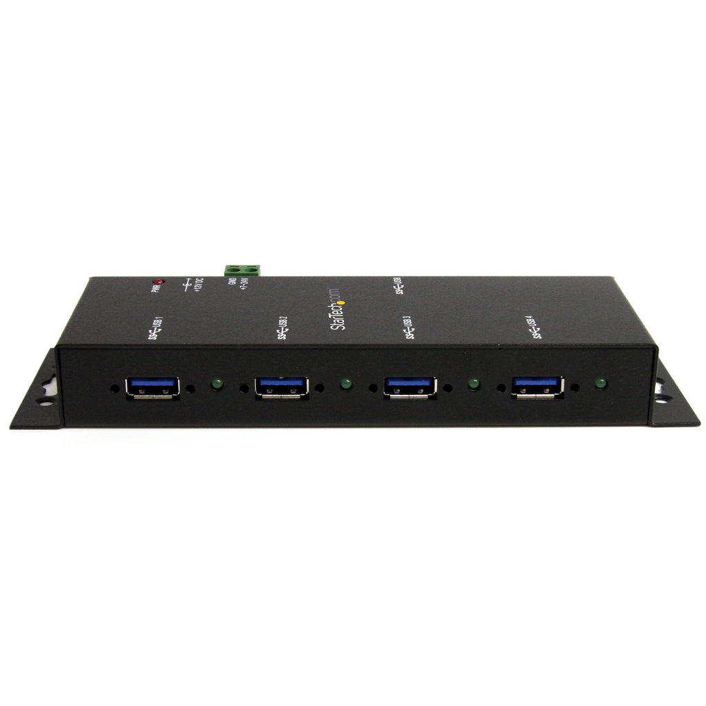StarTech.com Hub USB 3.0 Industriel 4 Ports 5Gbps Boîtier Métal Montable Mur/Bureau TAA